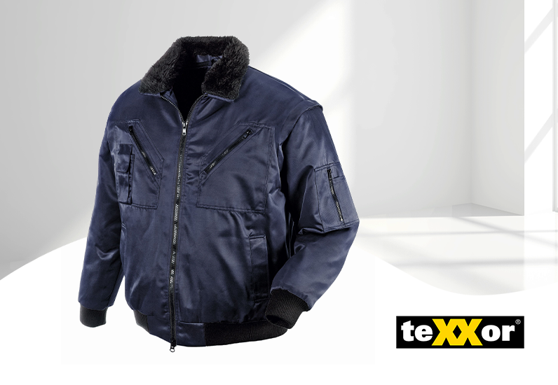 teXXor Pilotenjacke 4 in 1 Funktion marine