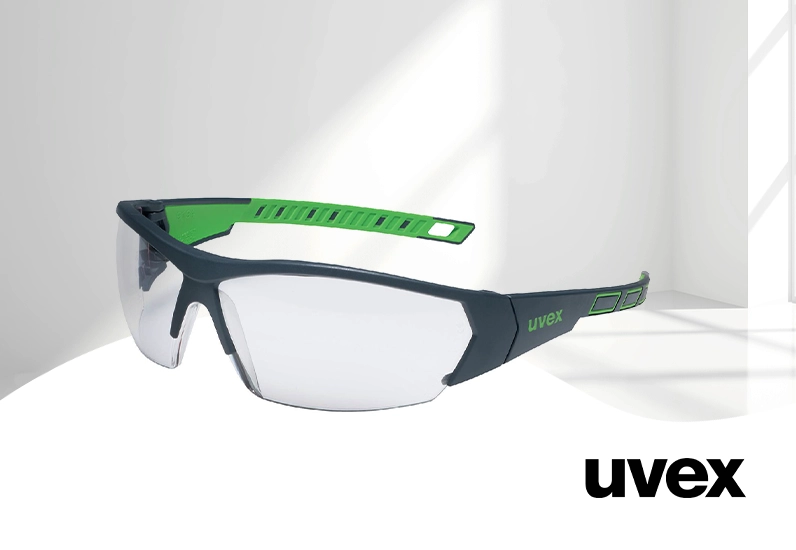 uvex i-works Bügelbrille grün oder blau uvex i-works Bügelbrille grün oder blau