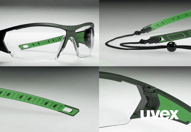 uvex i-works Bügelbrille grün oder blau uvex i-works Bügelbrille grün oder blau