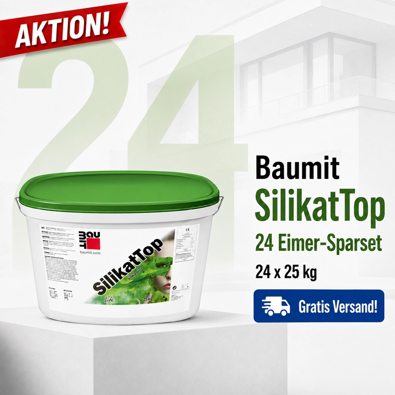  Aktion 24 x 25 kg Baumit SilikatTop 25kg weiß