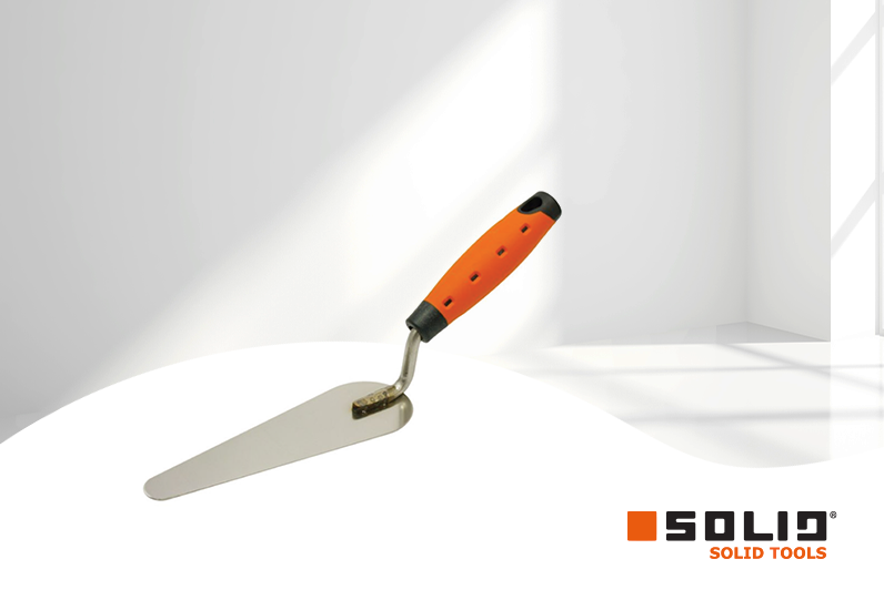 SOLID Katzenzungenkelle 160mm schmal rostfrei 2-K Griff 