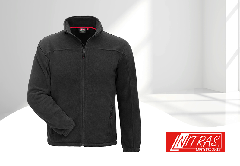 NITRAS Fleece-Jacke schwarz