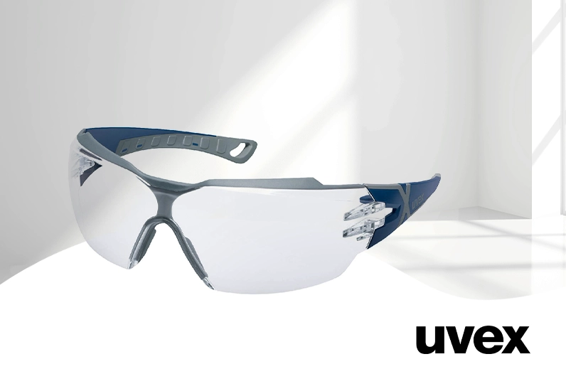 uvex pheos cx2 Bügelbrille blau / grau