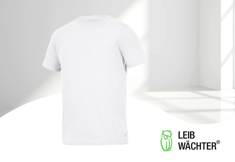 Leibwächter Rundhals-T-Shirt weiß