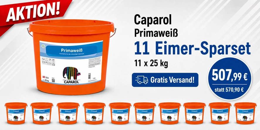 Aktion 11 x 25 kg Caparol Primaweiß weiß (Synthesa)