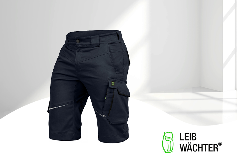 Leibwächter Arbeitsshorts - Bermudas Flexline marine/schwarz