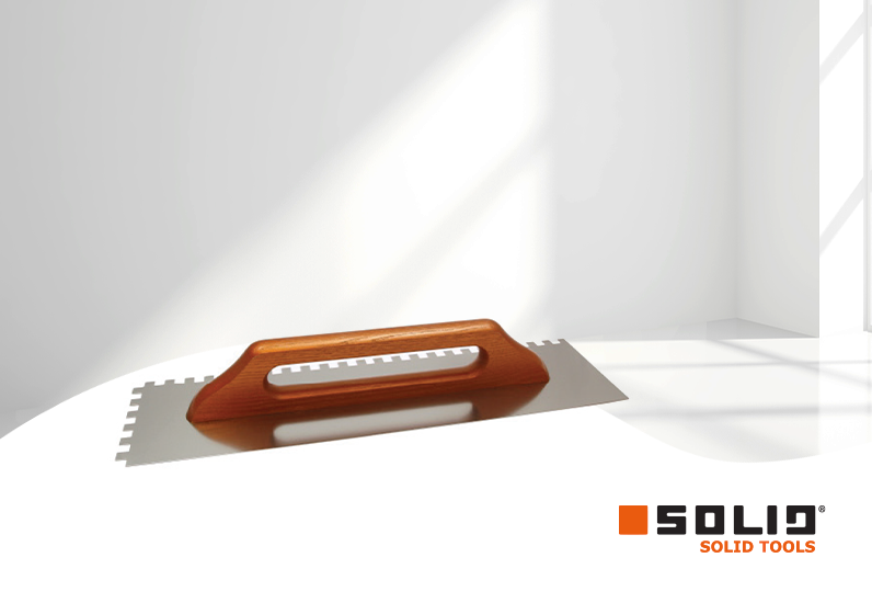 SOLID Schweizer Glättkelle gezahnt