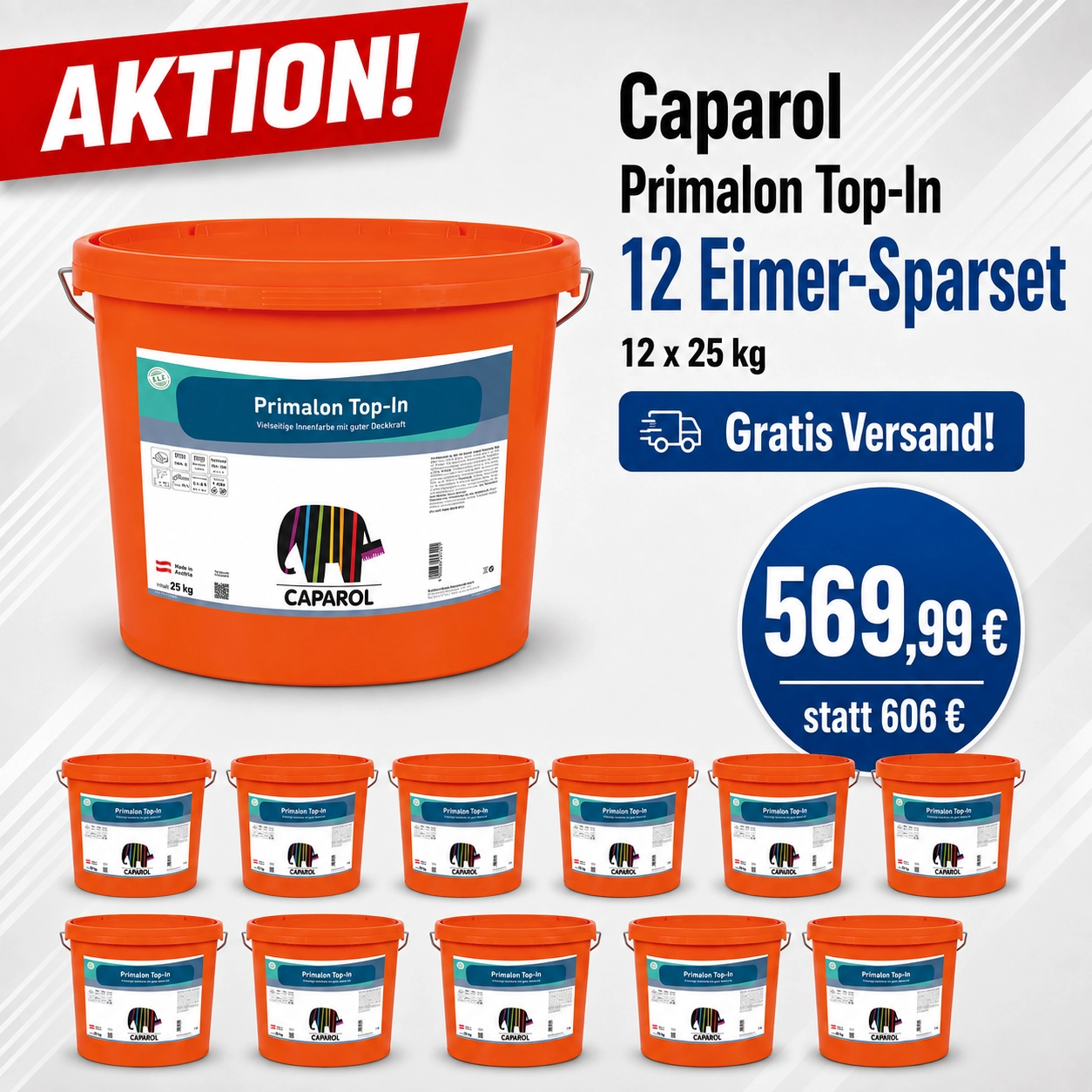 Aktion 12 x 25 kg Primalon Top In weiß (Synthesa)