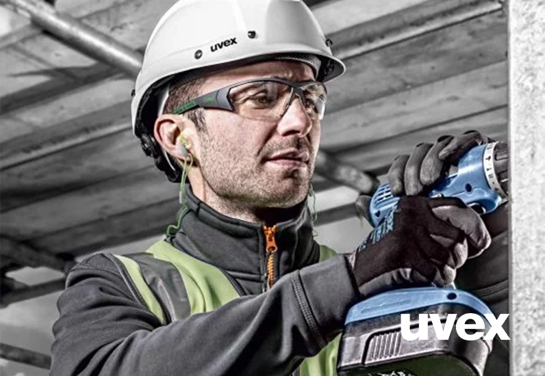 uvex i-works Bügelbrille grün oder blau uvex i-works Bügelbrille grün oder blau