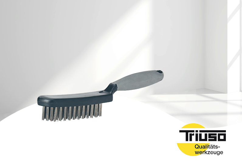 Triuso Premium-Line 2K - Edelstahl Drahtbürste