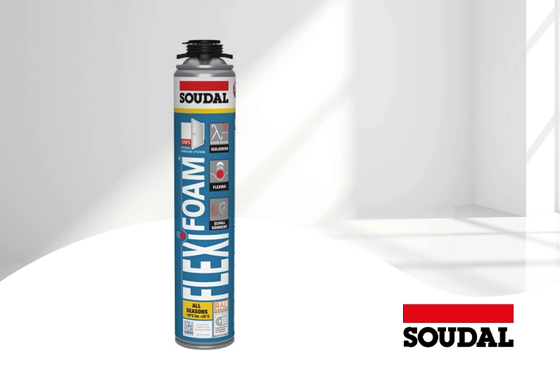 Soudal Flexifoam Pistolen-Fensterschaum 750ml Soudal Flexifoam Pistolen-Fensterschaum 750ml