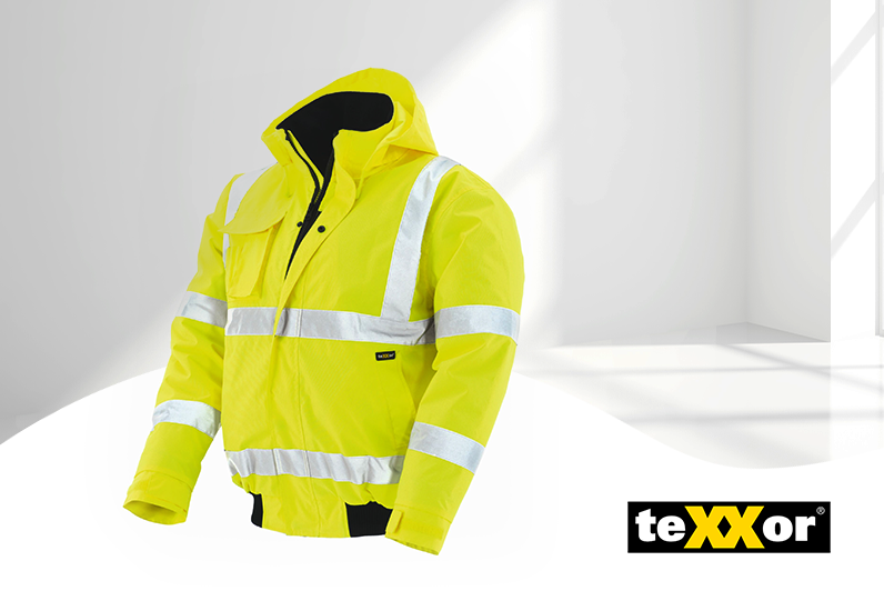 teXXor Warnschutz - Pilotenjacke neongelb