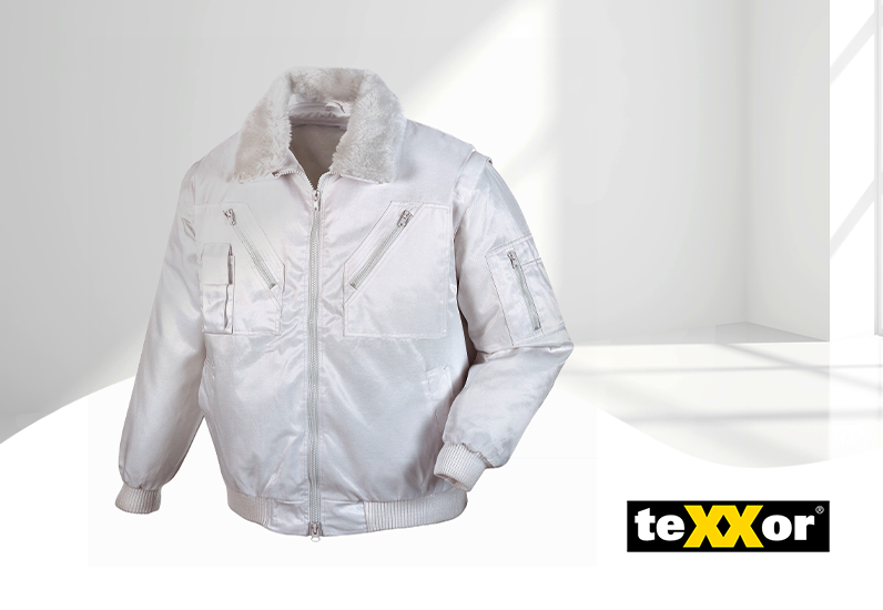teXXor Pilotenjacke 4 in 1 Funktion weiß