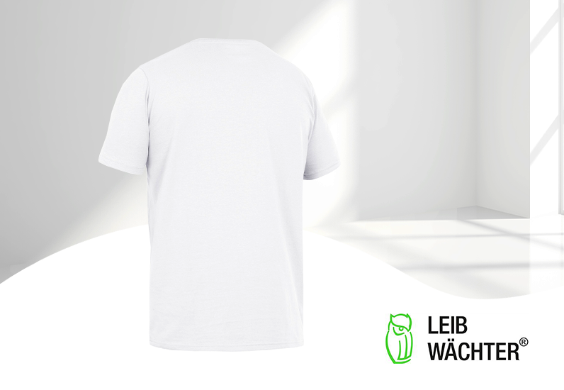 Leibwächter Rundhals-T-Shirt weiß