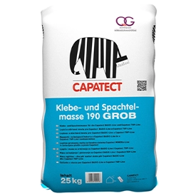 Capatect Klebe- und Spachtelmasse 190 grob 25kg Capatect Klebe- und Spachtelmasse 190 grob 25kg