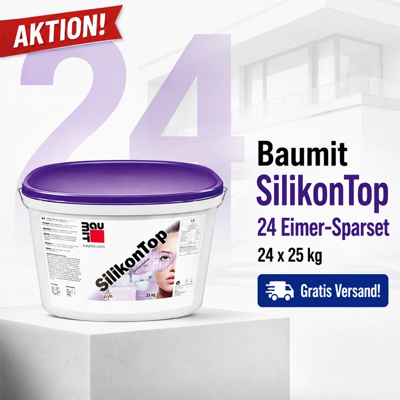 Aktion 24 x 25 kg Baumit SilikonTop 25kg weiß