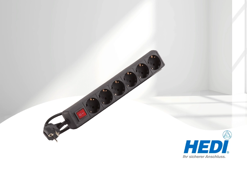 HEDI 6-fach Steckdosenleiste 1,4m IP20 HEDI 6-fach Steckdosenleiste 1,4m IP20